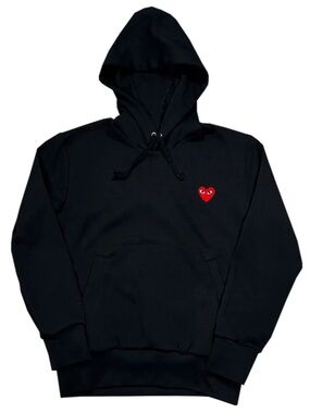 Comme des Garcons Play Black Hoodie (Size S)